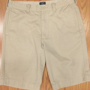 J.CREW RIVINGTON SHORTS 100% COTTON TAN Sz 30